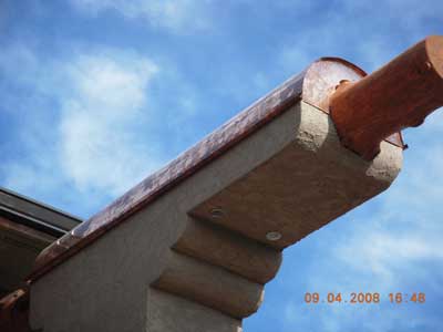 flat seam copper roof